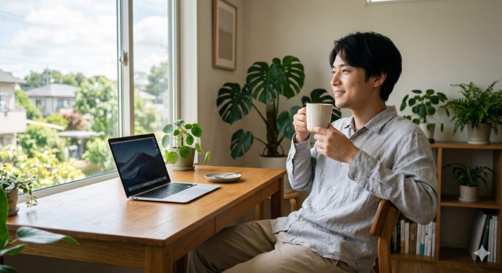 営業職から未経験でWebライターになり、在宅ワークを実現した図解