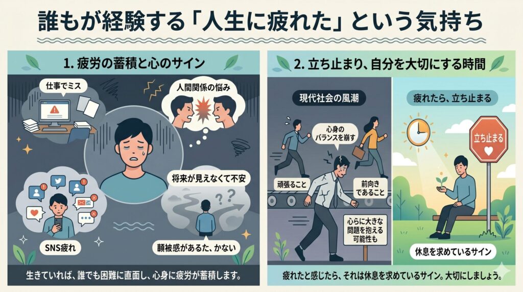「人生に疲れた」と感じるのは異常なこと？