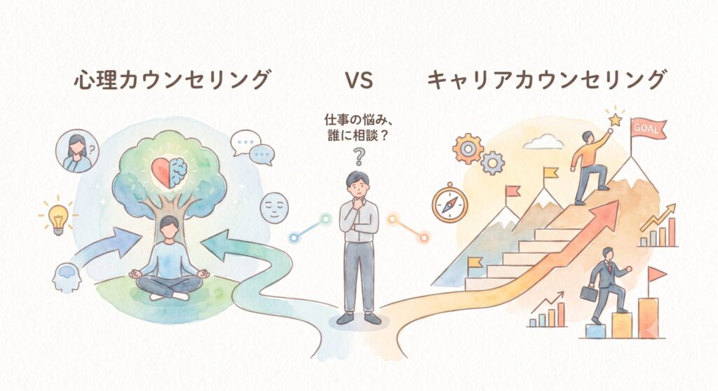 心理カウンセリングとキャリアカウンセリングの違い