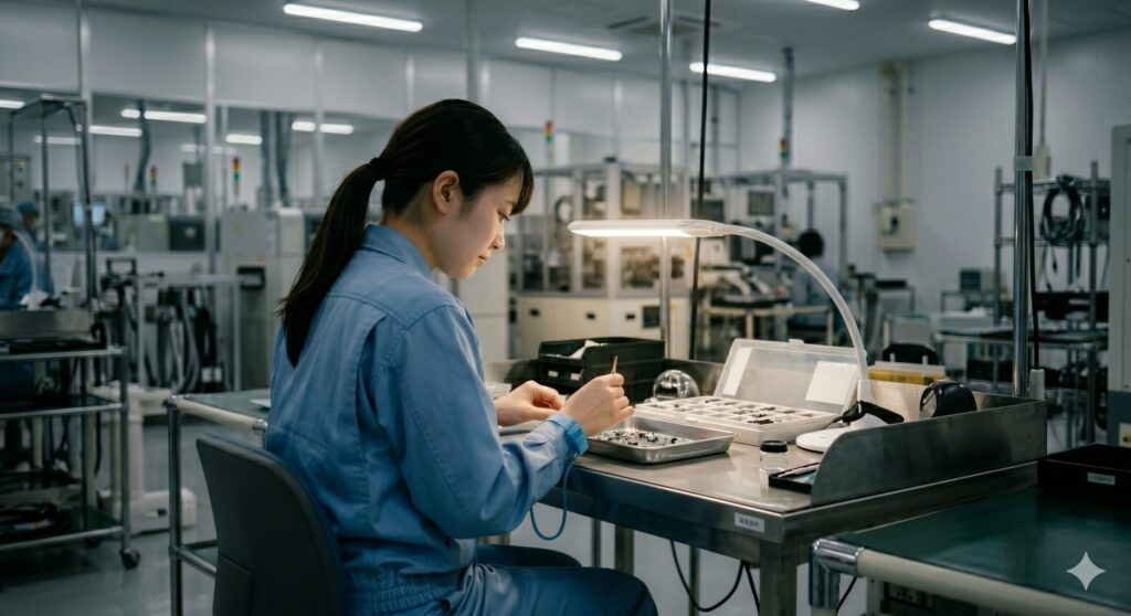 ストレスで接客業から工場勤務へ転職した図解