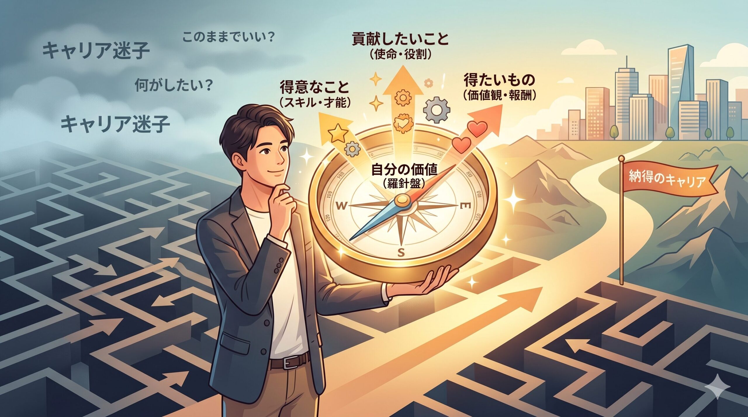 自分の価値を見つける重要性を示すイメージ