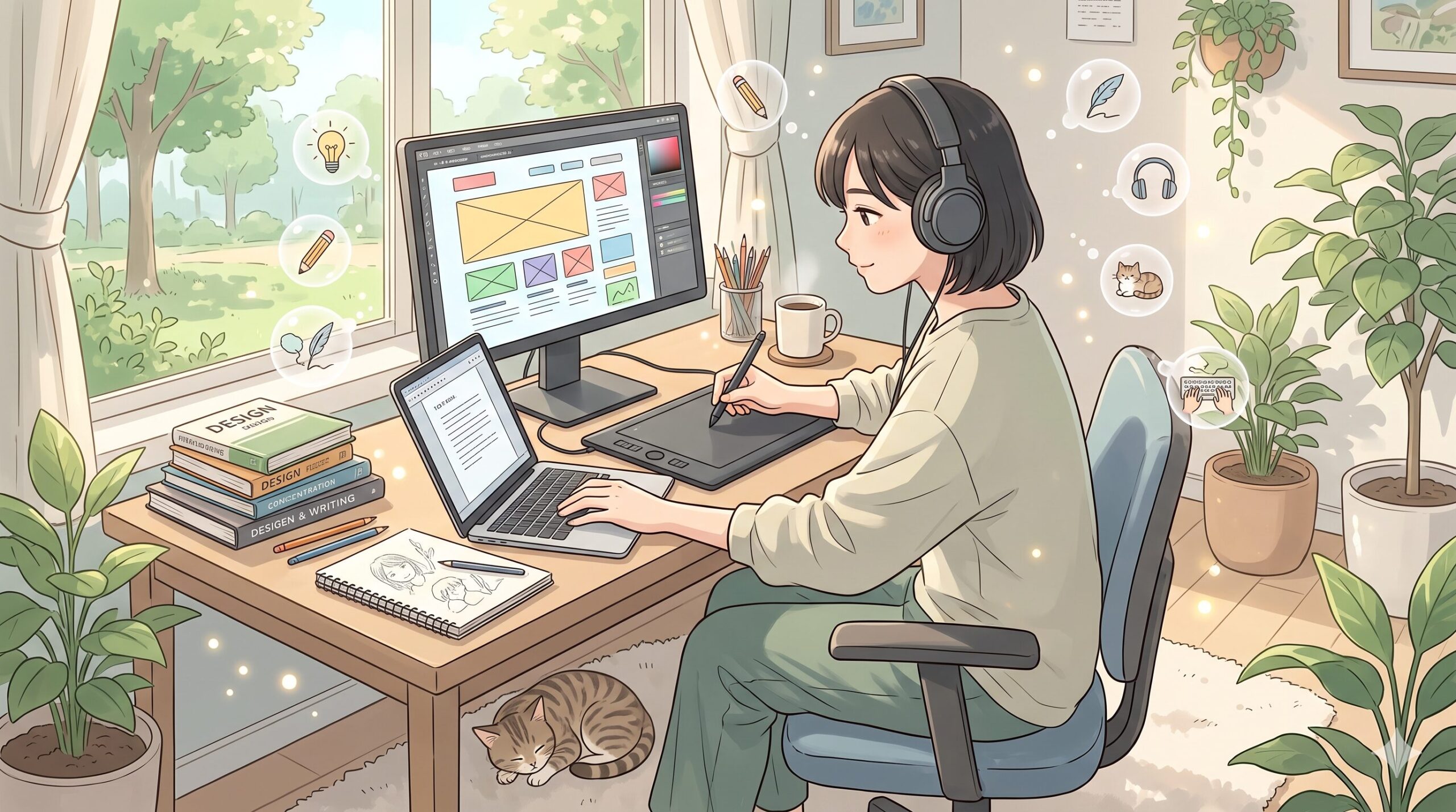 Webデザイナーのイラスト