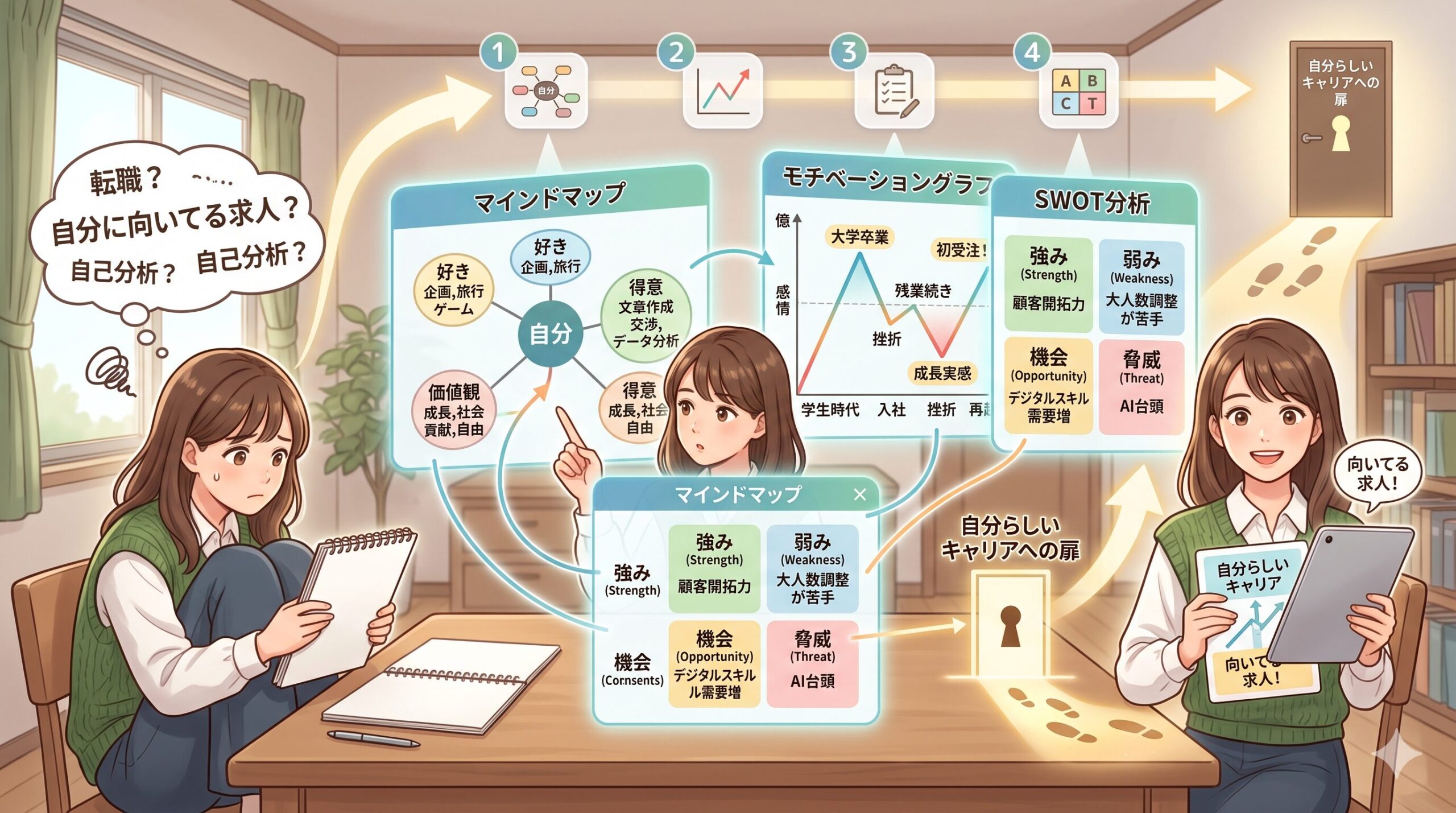 自己分析ツールの活用例