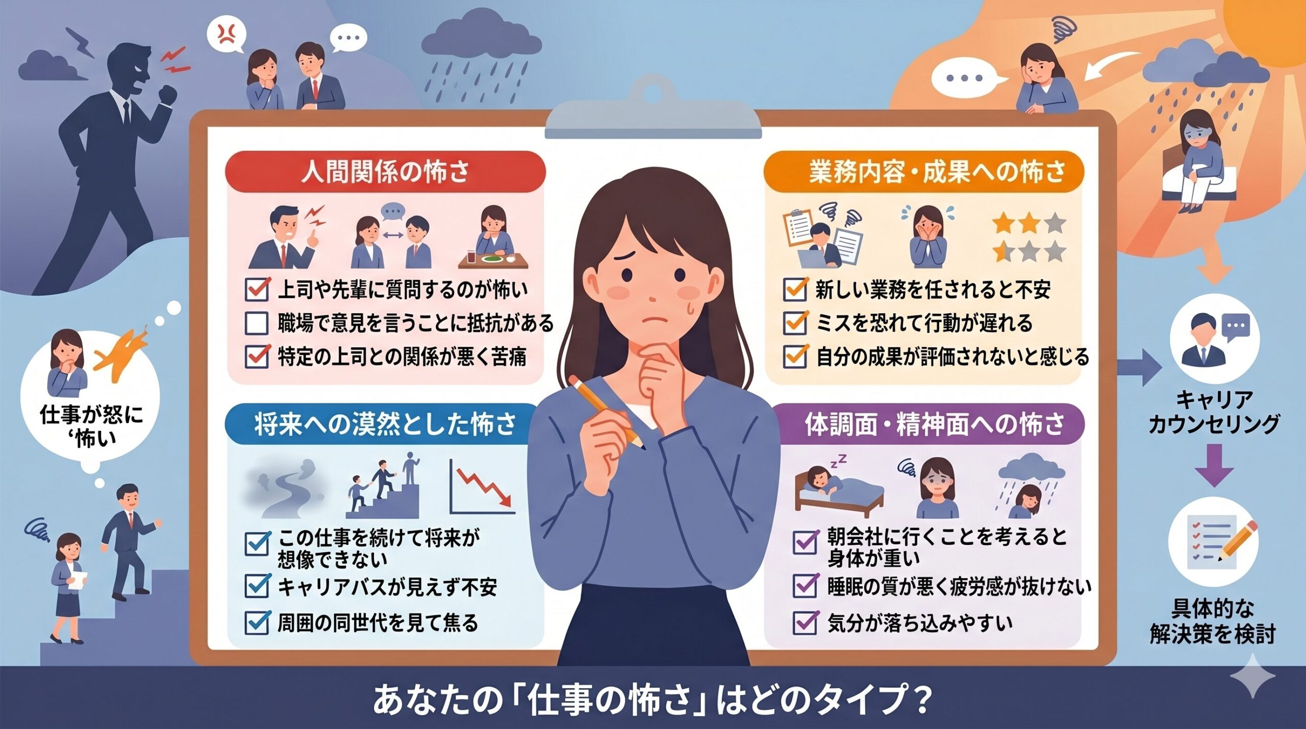 仕事の怖さ診断チェックリストのイメージ
