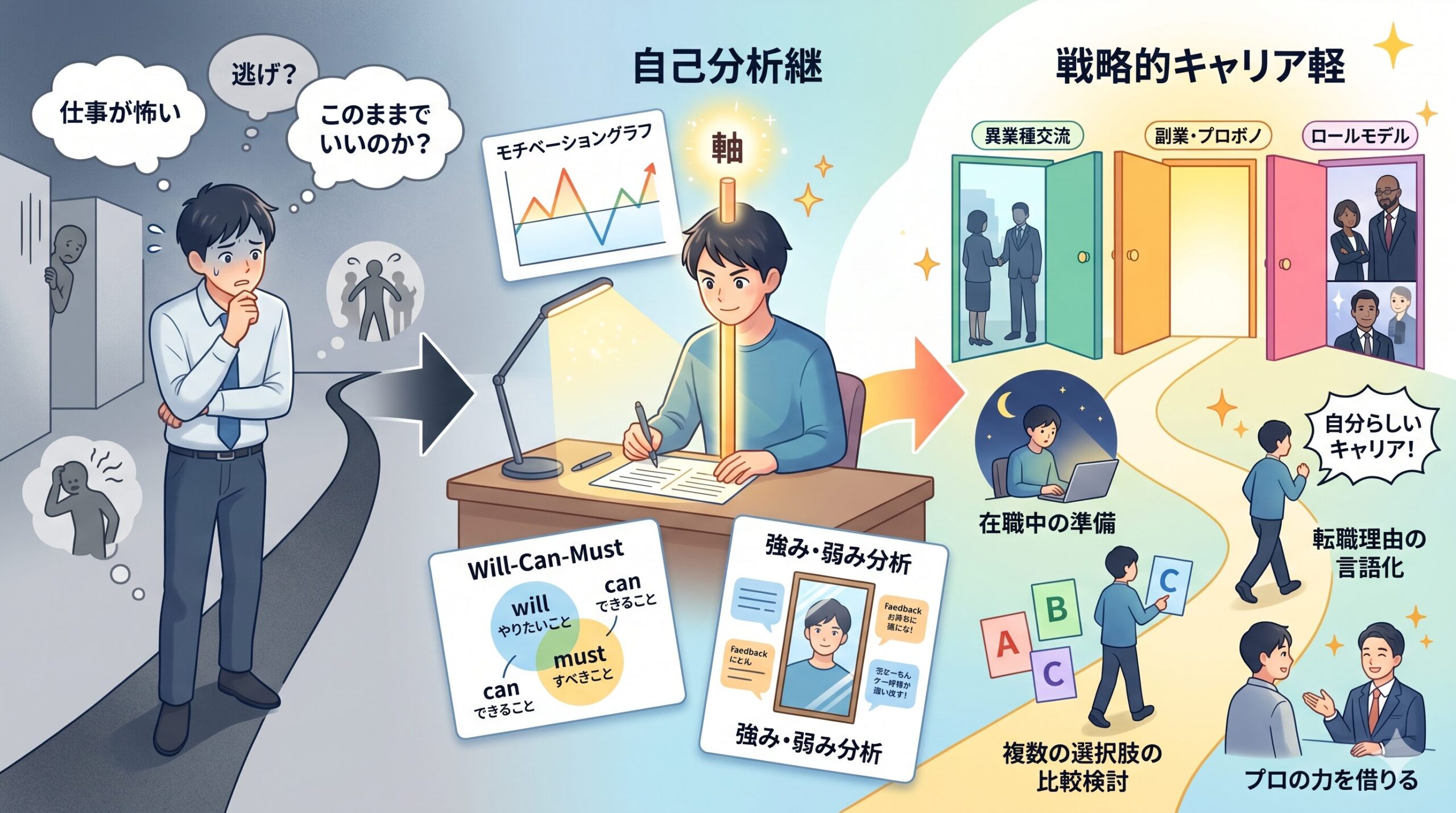 後悔しないキャリアパスのイメージ
