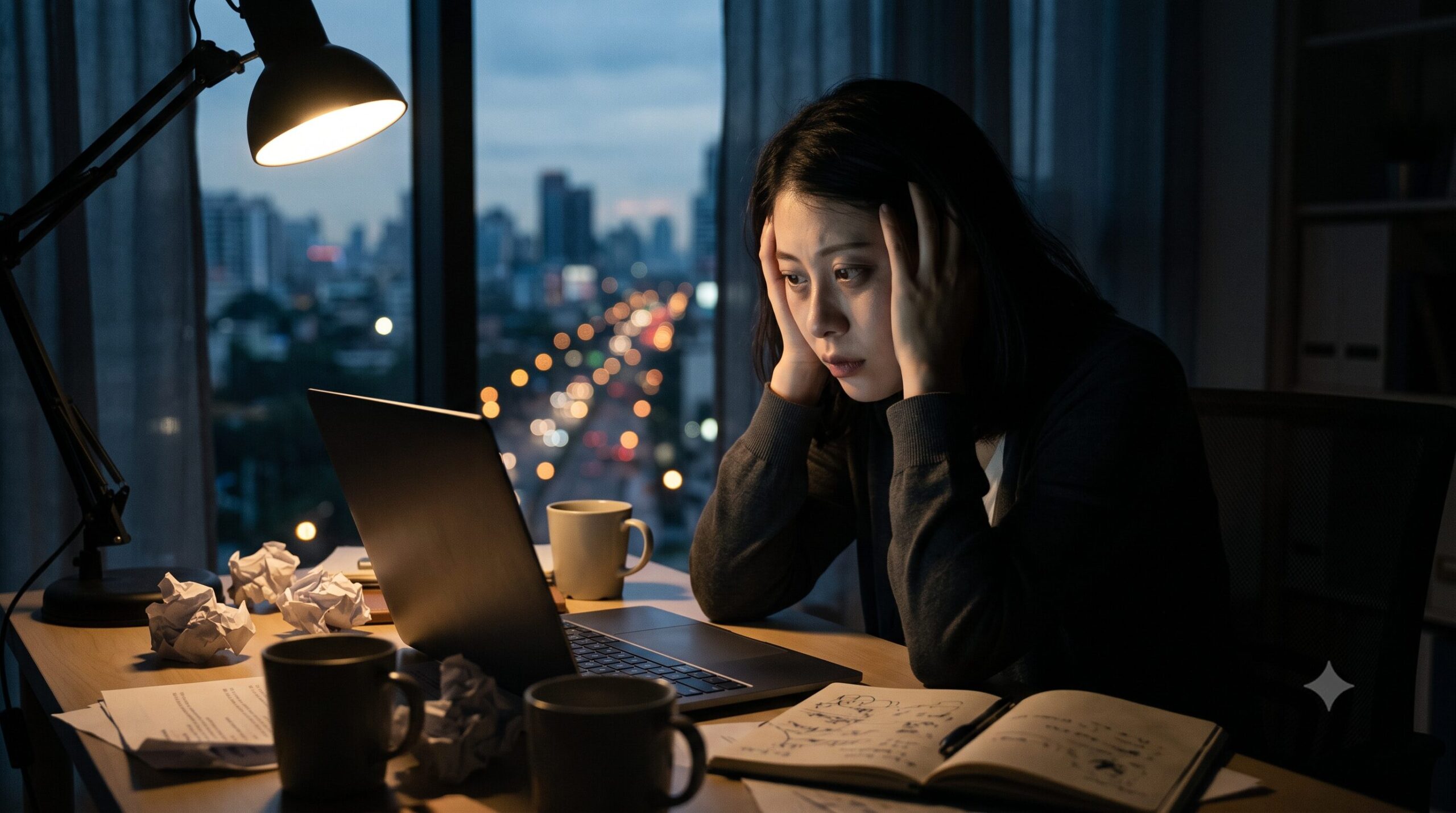 仕事の不安で押しつぶされそうなときはどうする!?意外な対処法を伝授！