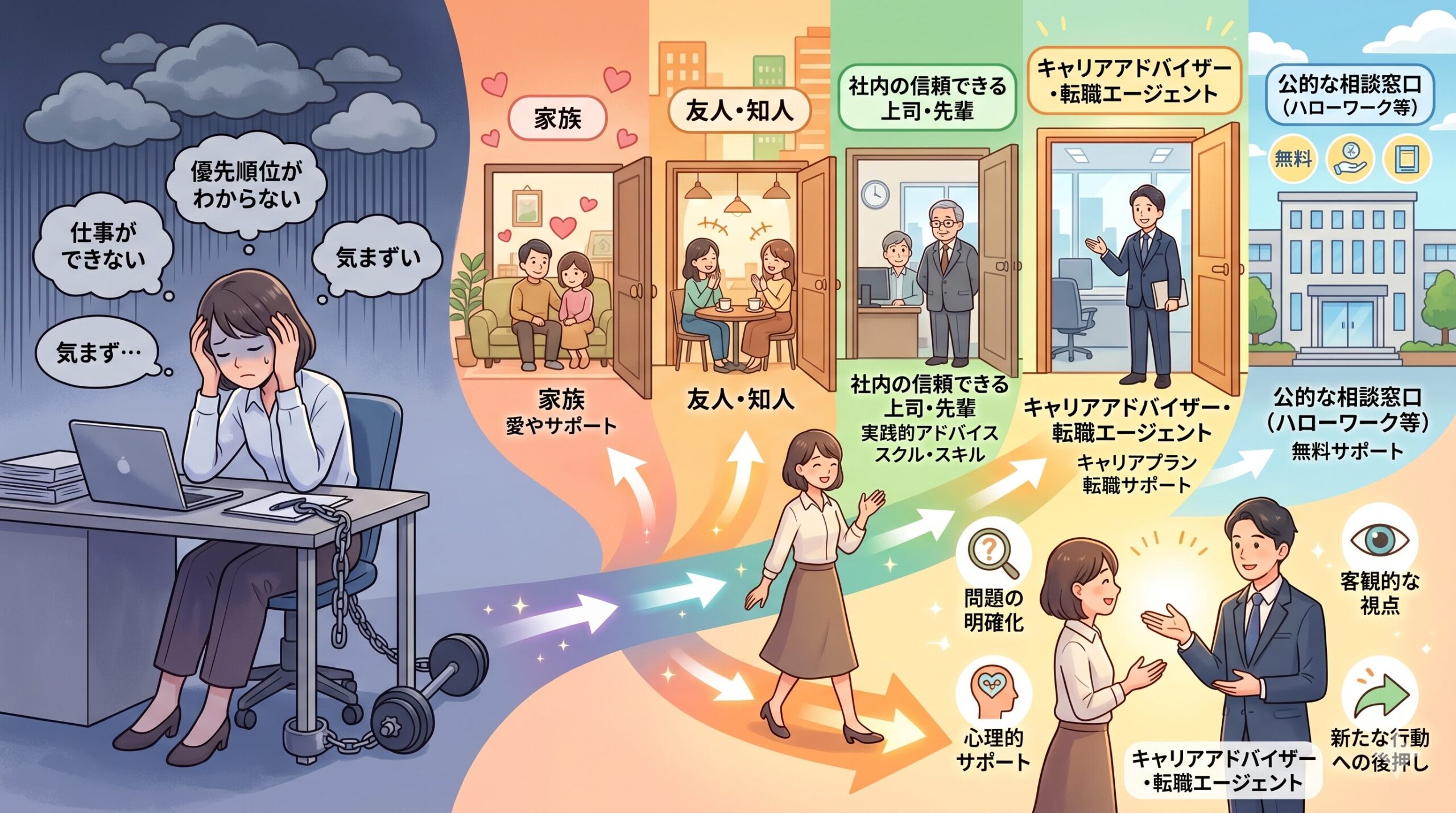 キャリア相談先の選択肢