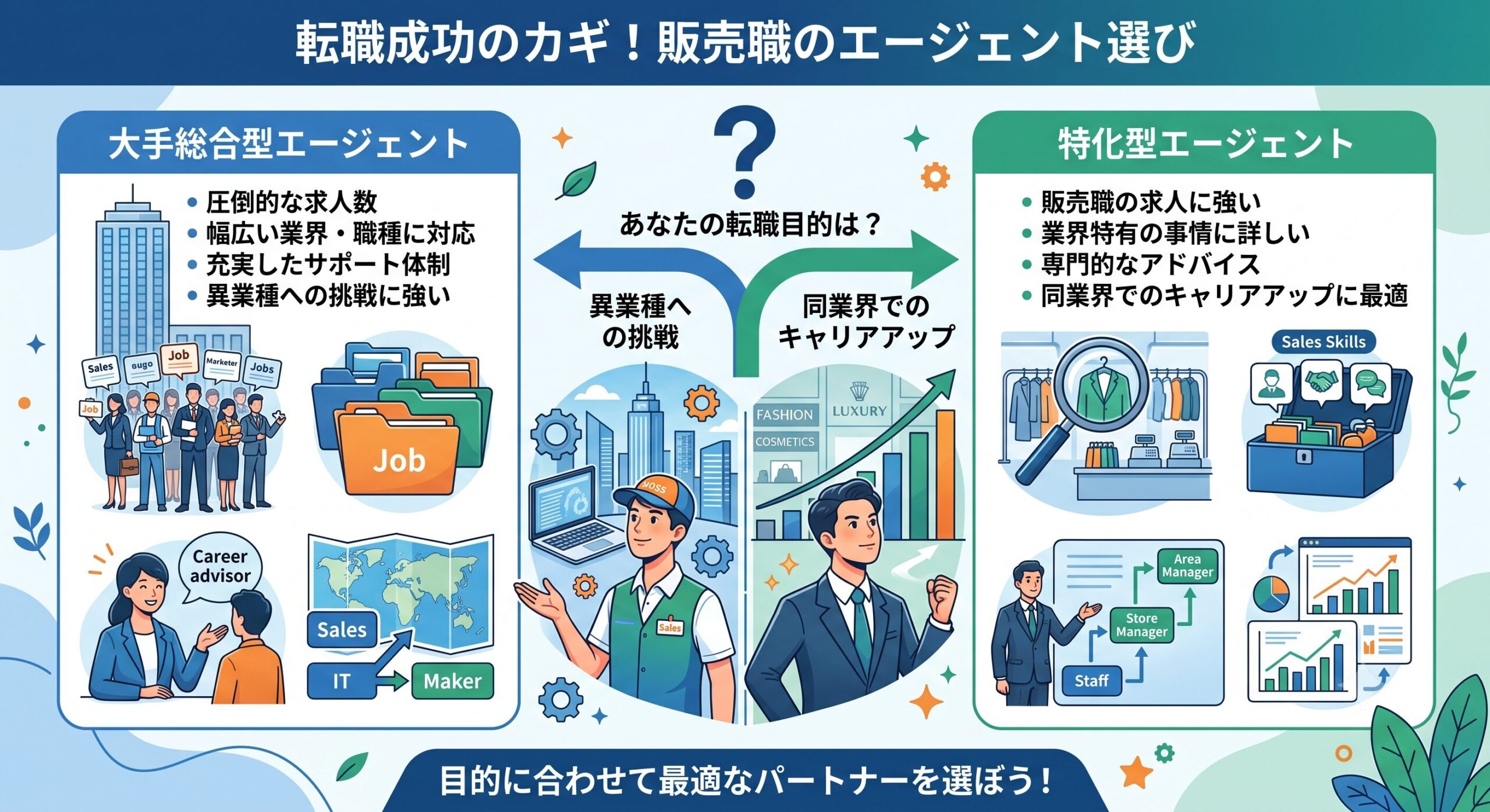 おすすめ転職エージェントの比較