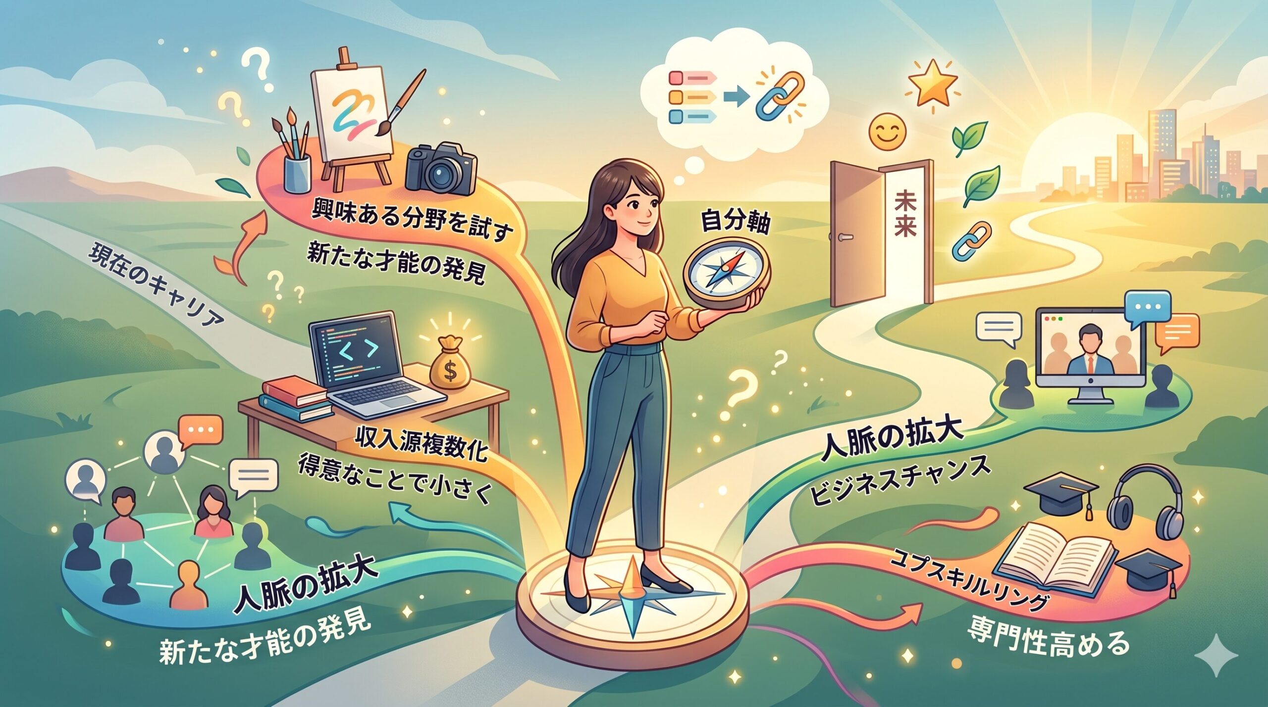 副業のイメージ図