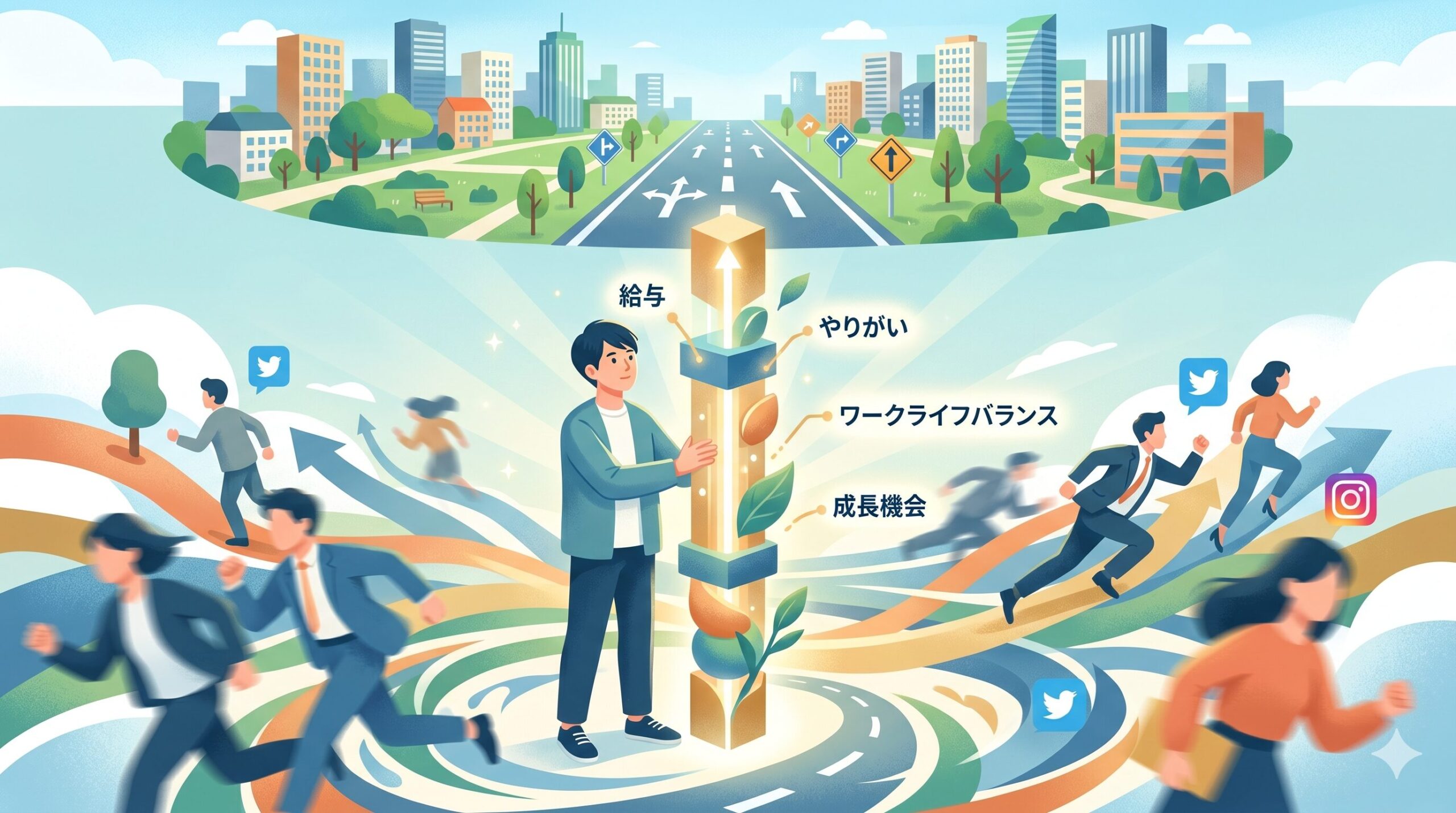 転職活動における「自分の軸」を見つけるための心の準備と優先順位の可視化