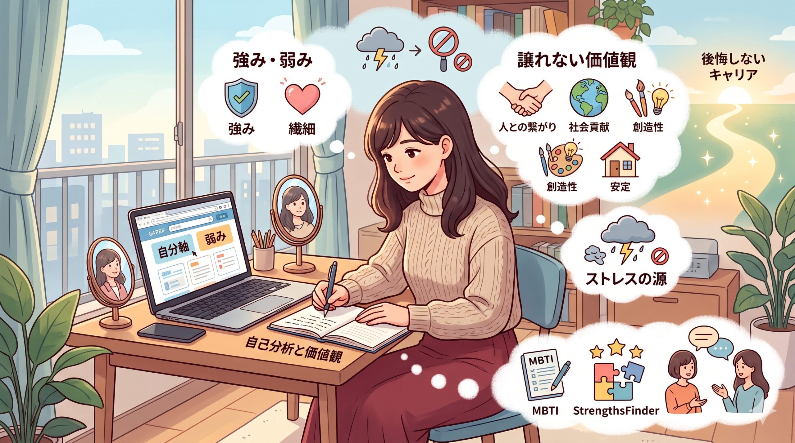 自己分析のイメージ図