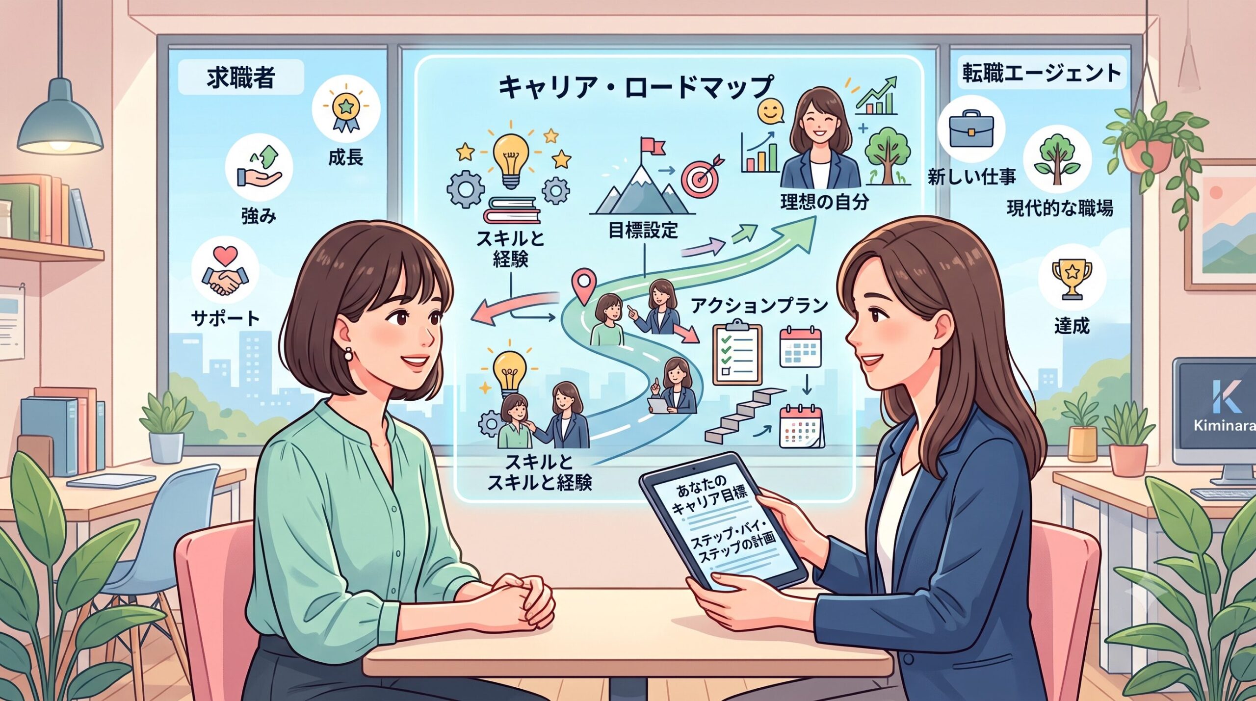 キャリアコンサルティングのイメージ