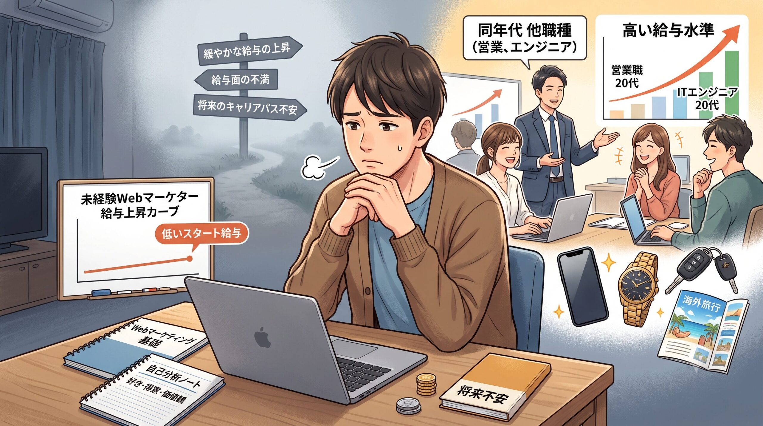 給与明細を眺めて低いと感じる人