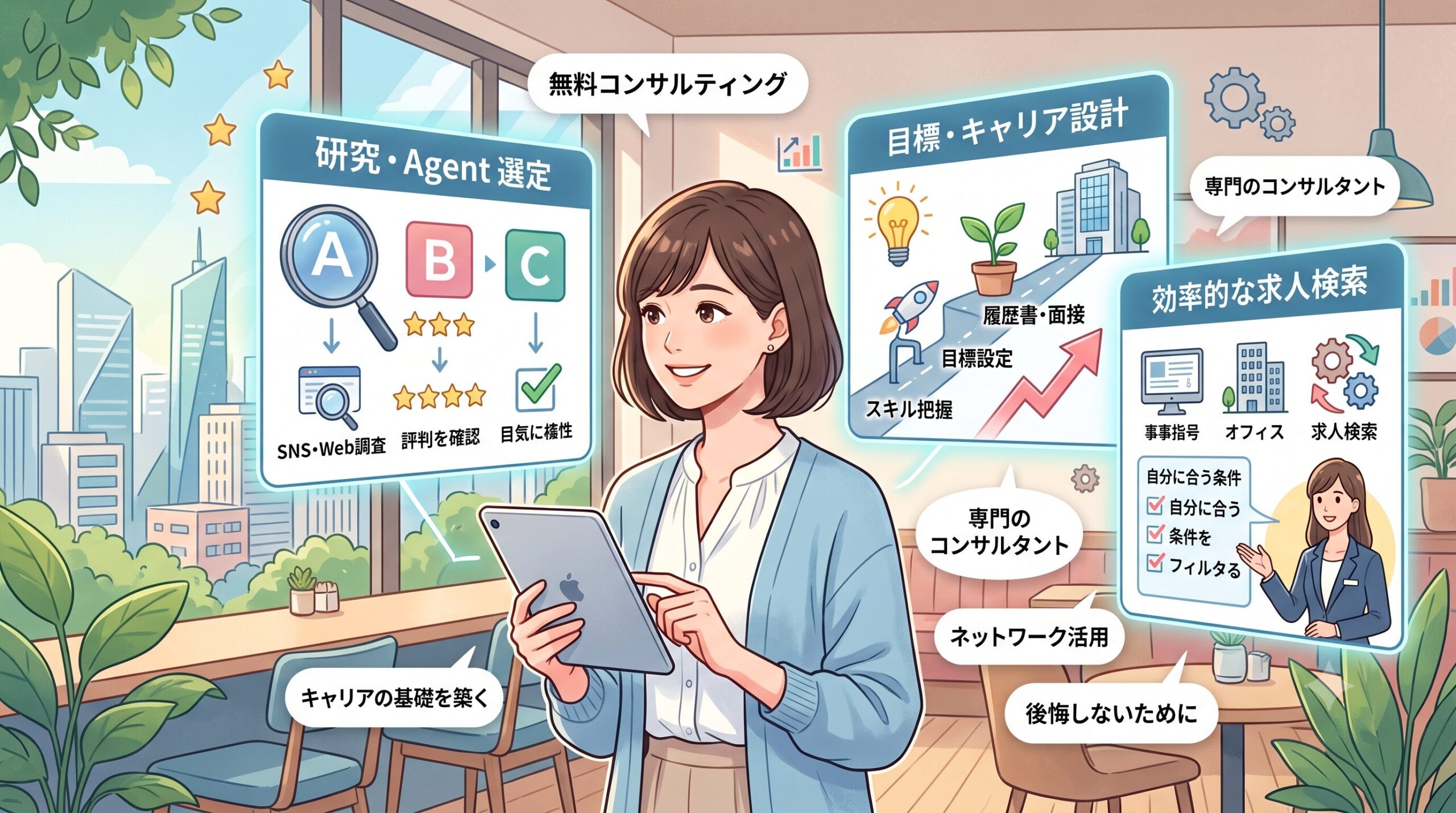 転職エージェント選びと活用法のイメージ