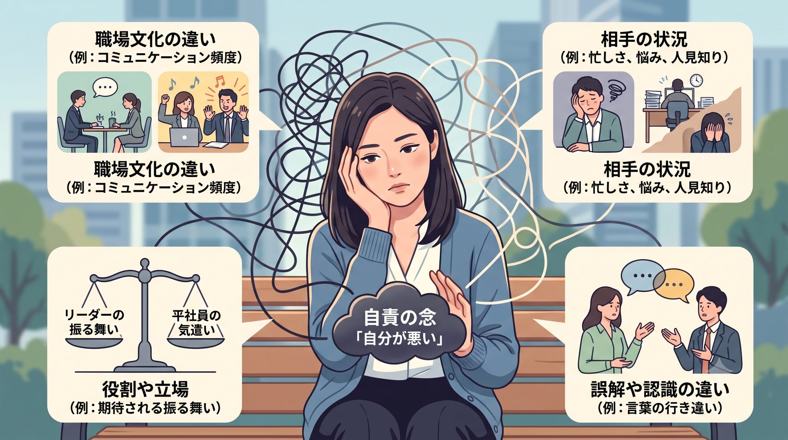 職場の人間関係がうまくいかない多様な原因